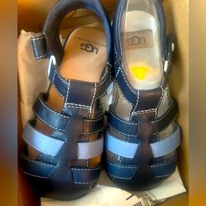 UGG toddler sandals size 10C- Navy